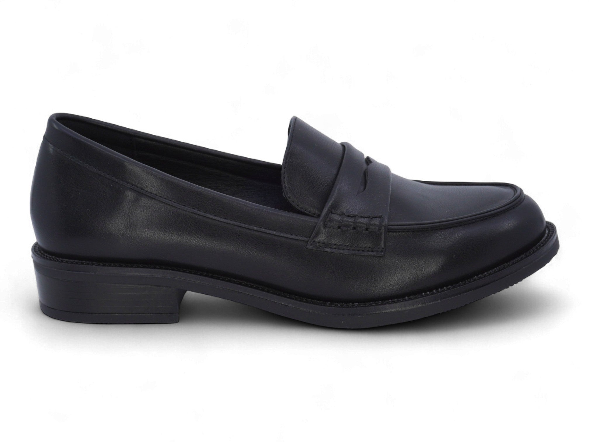 Women's Black Matte Vegan Leather Loafer