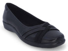 Women's Black Elastic School Shoe