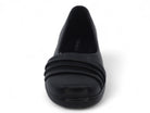 Women's Black Pleated School Shoe