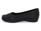 Women's Black Pleated School Shoe