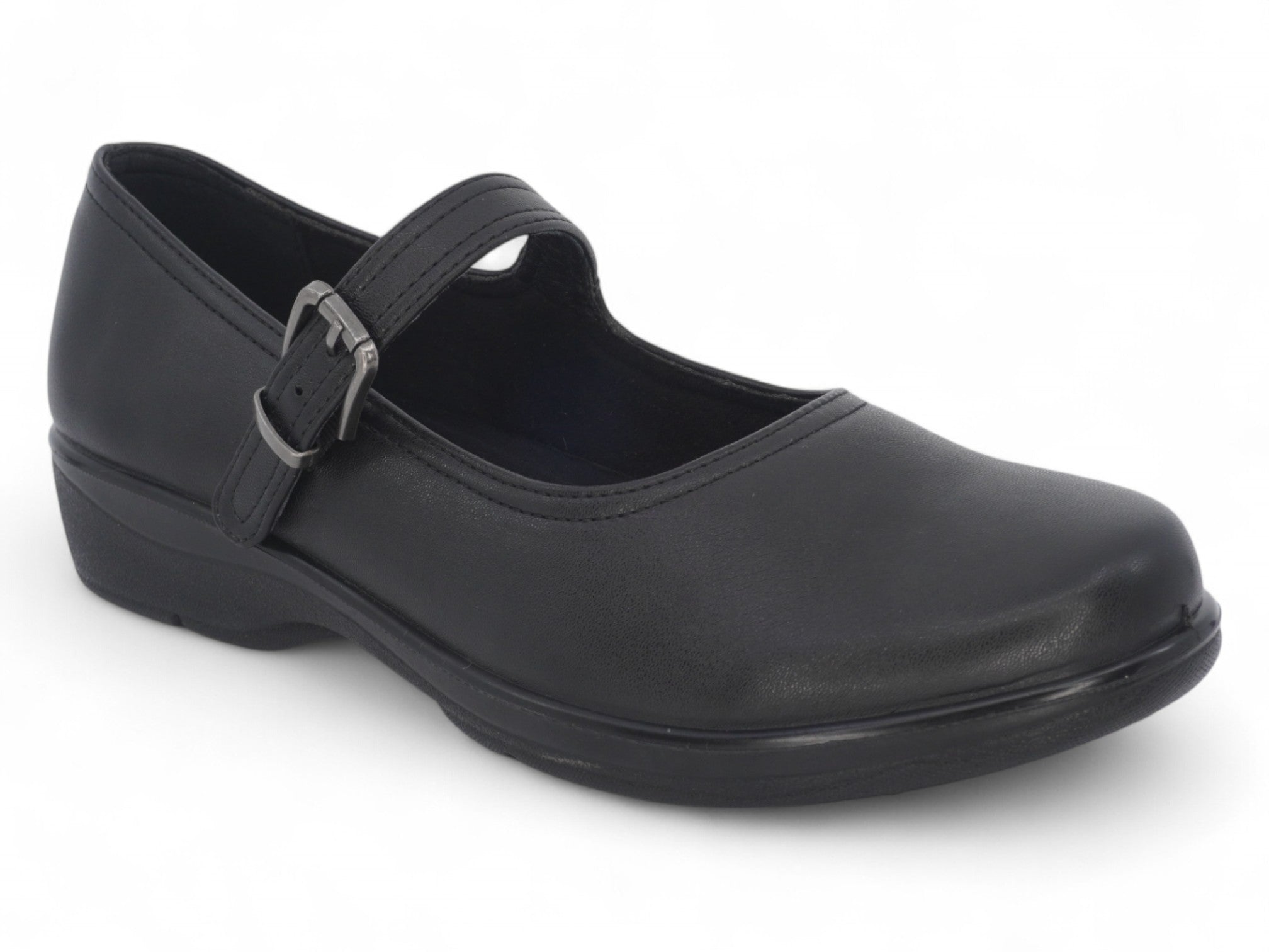 Women's Black Vegan Leather Mary Jane