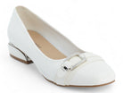 Women's White Leah Wide Width Dress Shoe
