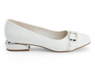 Women's White Leah Wide Width Dress Shoe