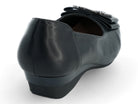 Women's Black Flora Wide Width Wedge