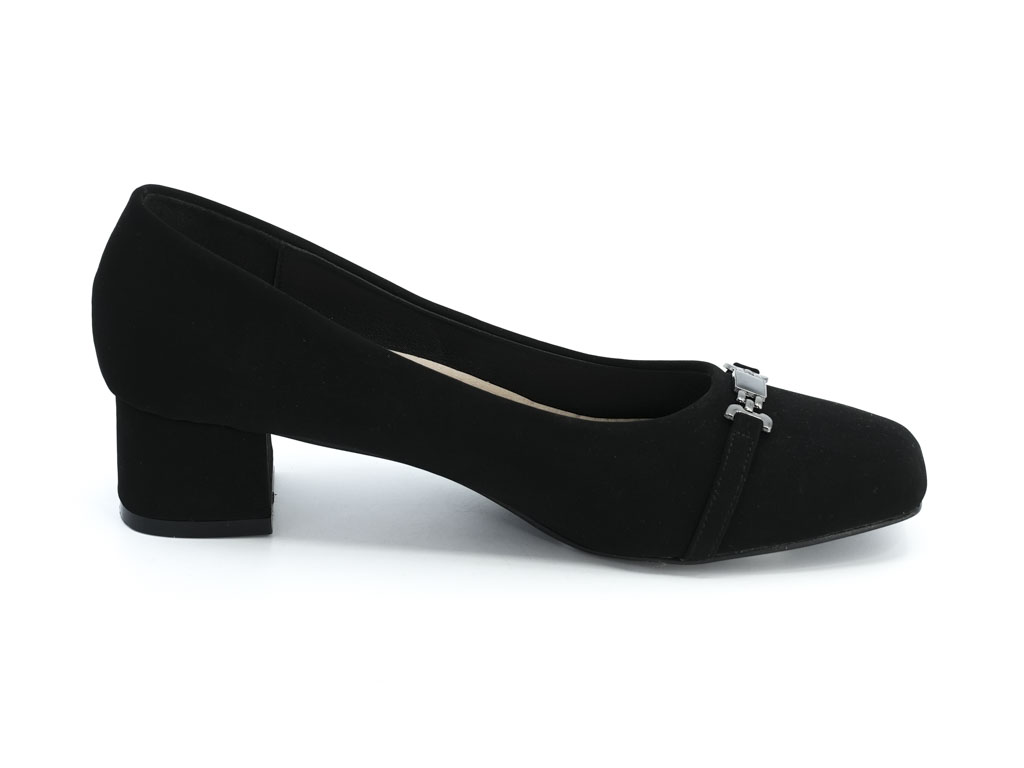 Women's Black Evita Wide Width Dress Shoe