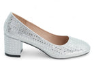 Women's Silver Tammy Wide Width Dress Shoe