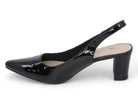 Women's Black Patent Wide Width Heel