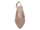 Women's Nude Patent Wide Width Heel