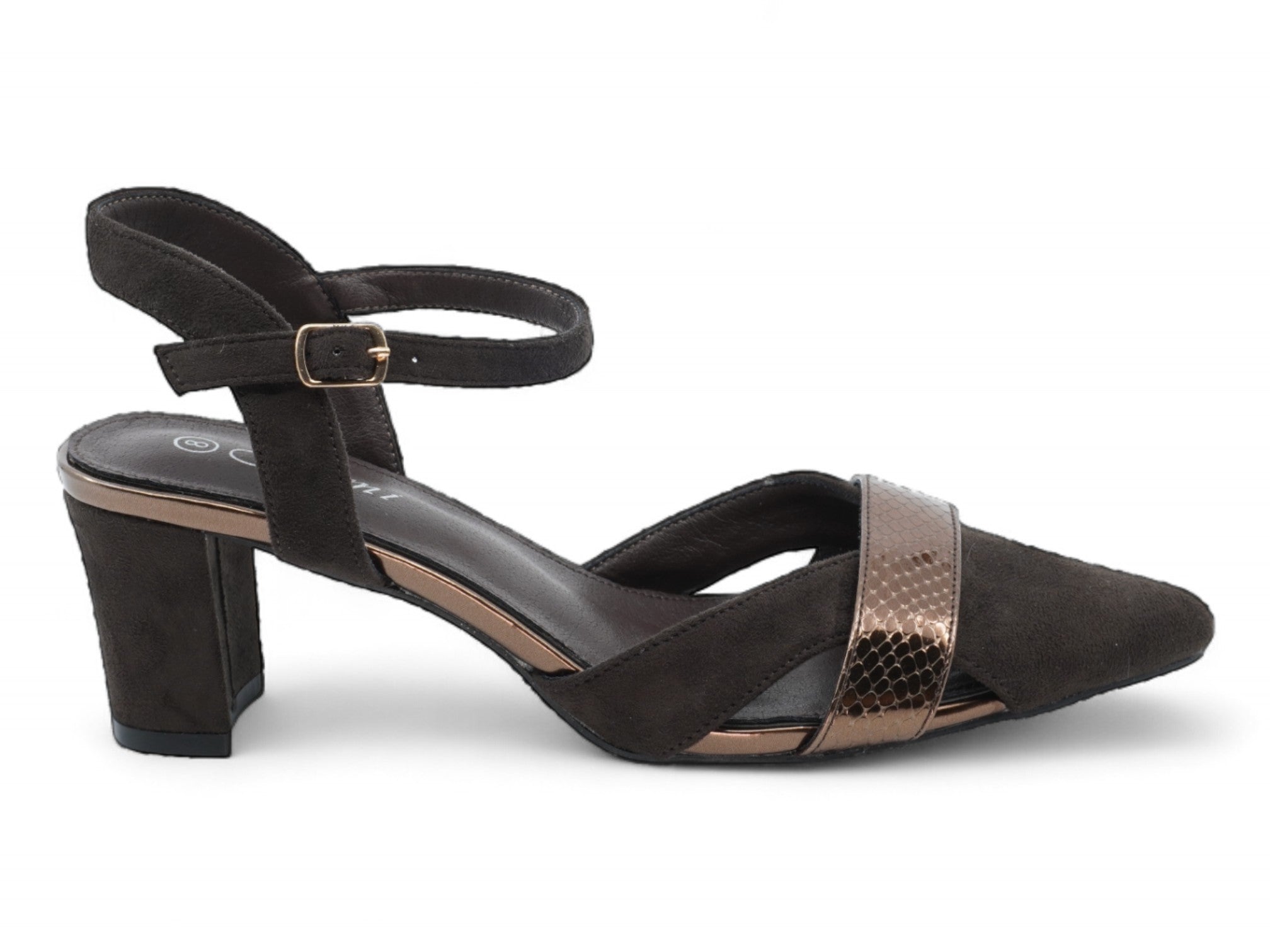 Women's Brown Kris Wide Width Heel