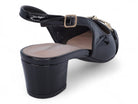 Women's Black Patent Wide Width Sling Back