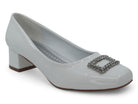 Women's White Dorinda Wide Width Heel