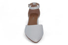 Women's White Patent Elise Wide Width Heel
