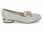 Women's Cream Mercedes Wide Width Dress Shoe