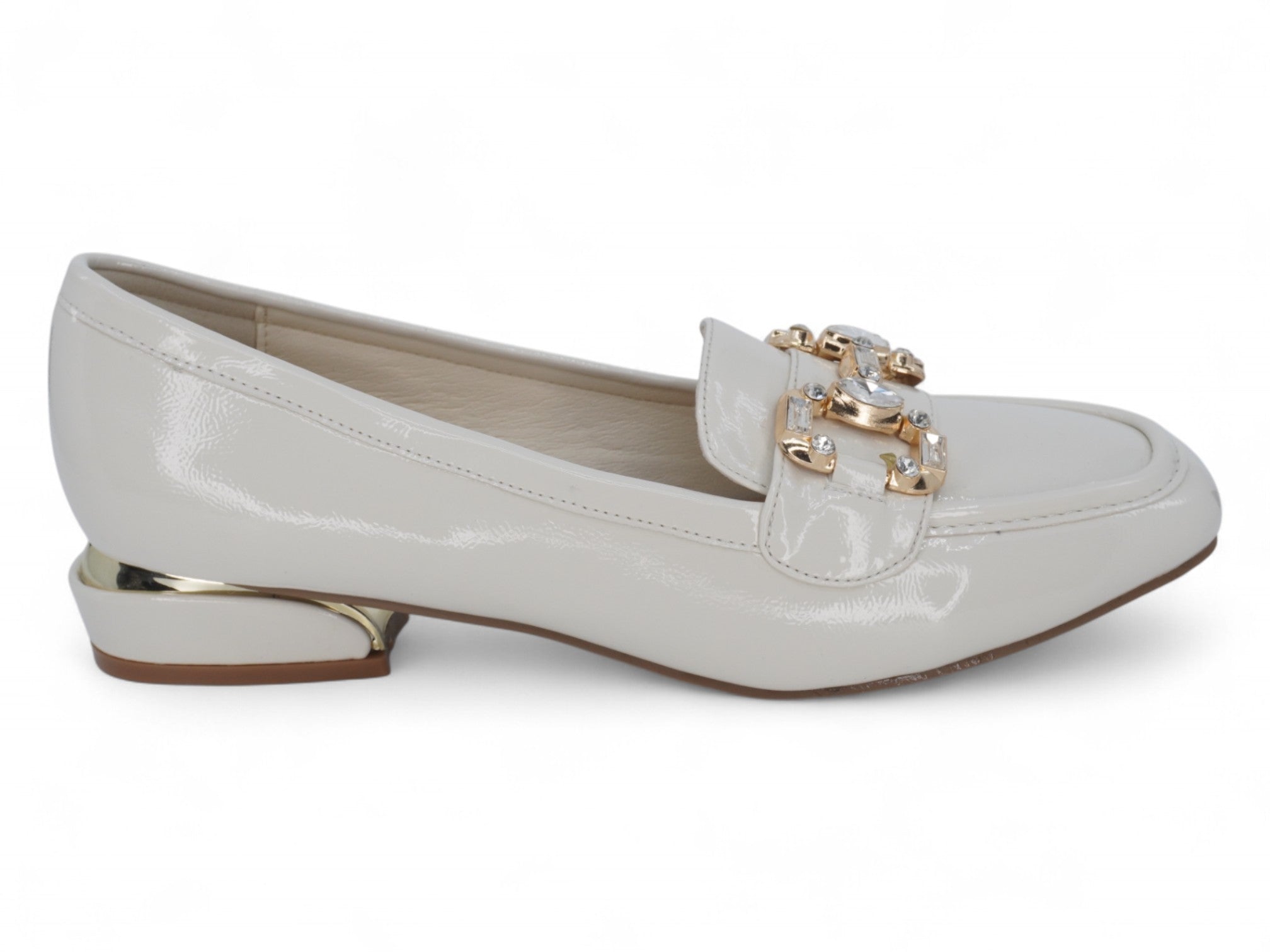 Women's Cream Mercedes Wide Width Dress Shoe