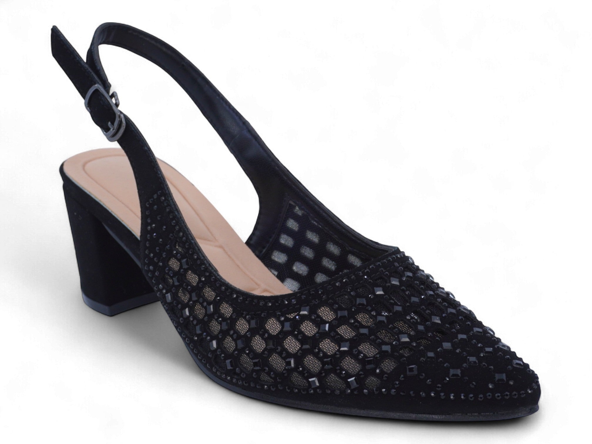 Women's Black Marcella Wide Width Heel