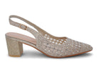 Women's Gold Marcella Wide Width Heel