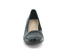 Women's Black Magnolia Wide Width Wedge