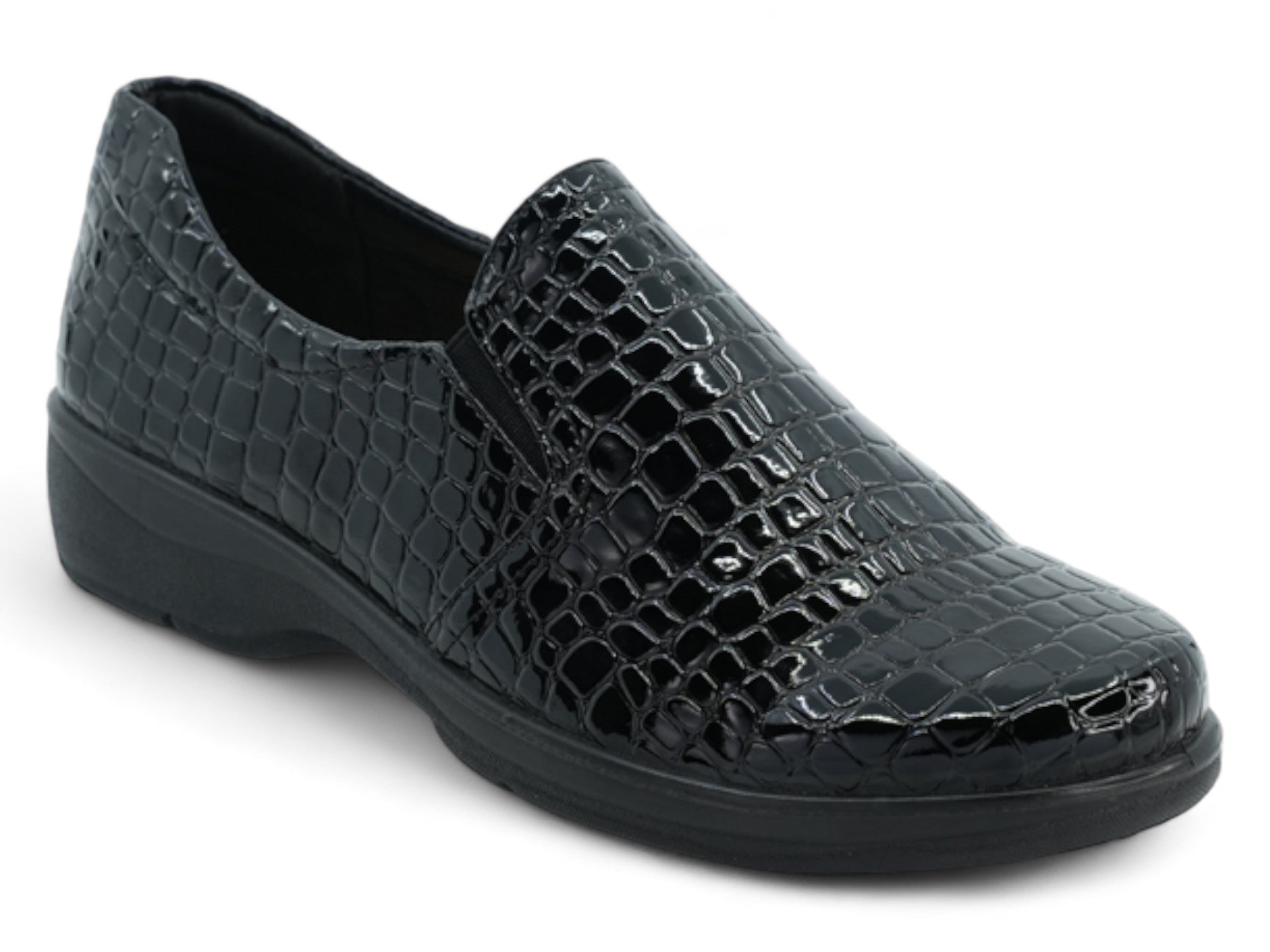 Women's Black Debby Wide Width Slip-On