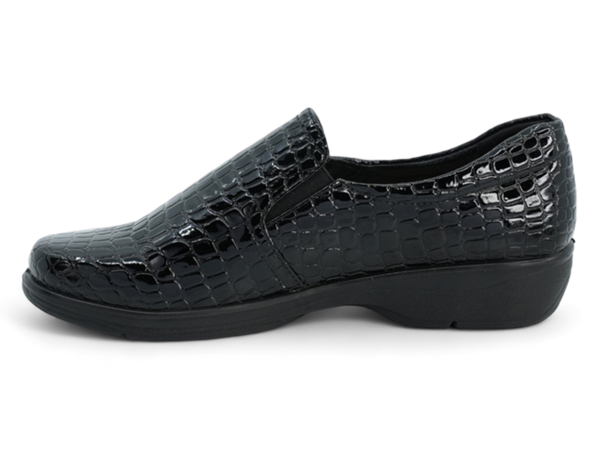 Women's Black Debby Wide Width Slip-On