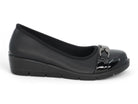 Women's Black Raya Wide Width Comfort Wedge
