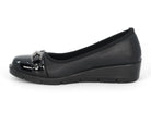 Women's Black Raya Wide Width Comfort Wedge