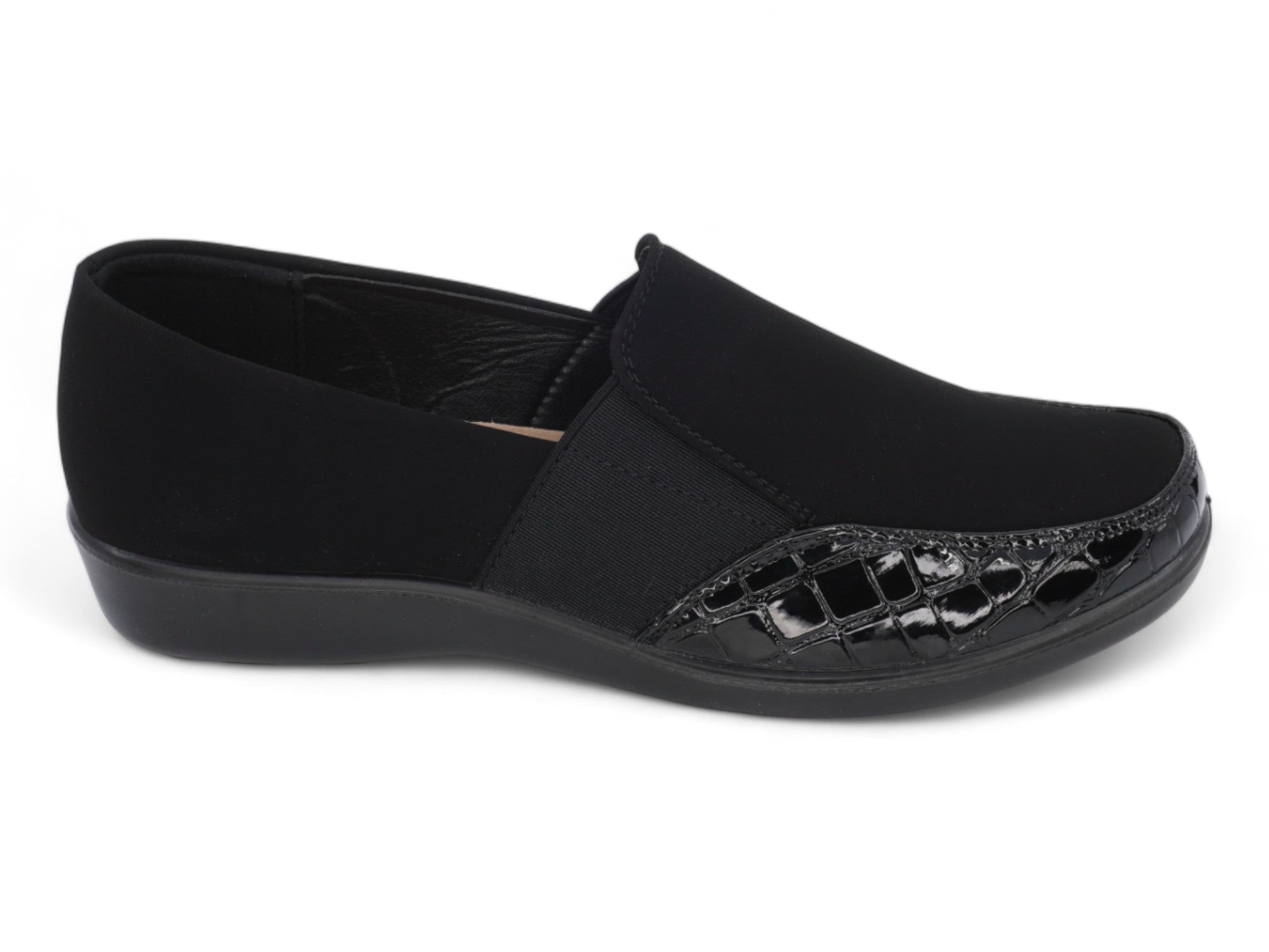 Women's Black Harper Wide Width Slip On