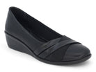 Women's Black Rebecca Wide Width Wedge