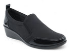 Women's Black Nylon Comfort Shoe