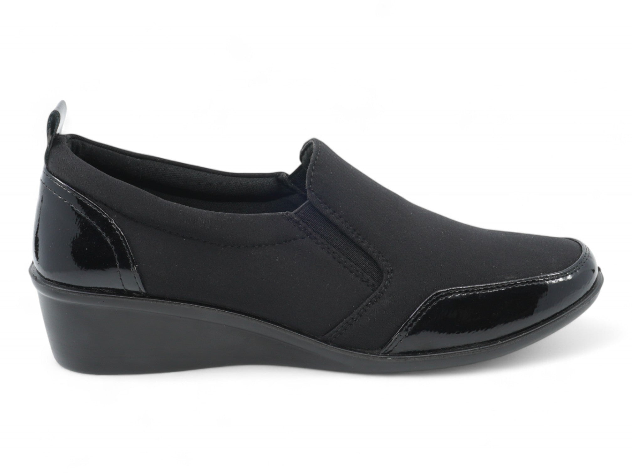 Women's Black Nylon Comfort Shoe