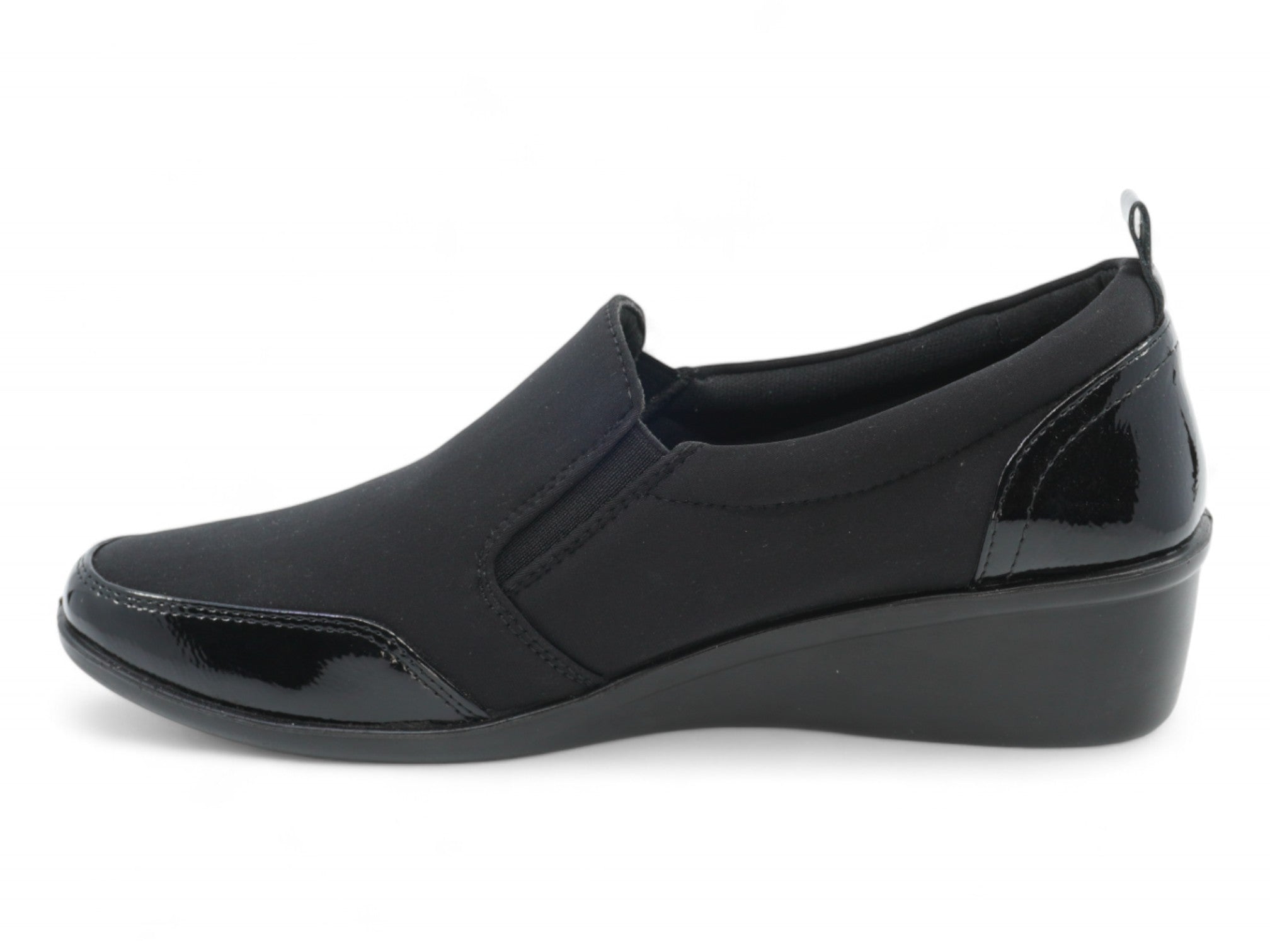 Women's Black Nylon Comfort Shoe