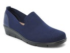 Women's Navy Milan Wide Width Step-In