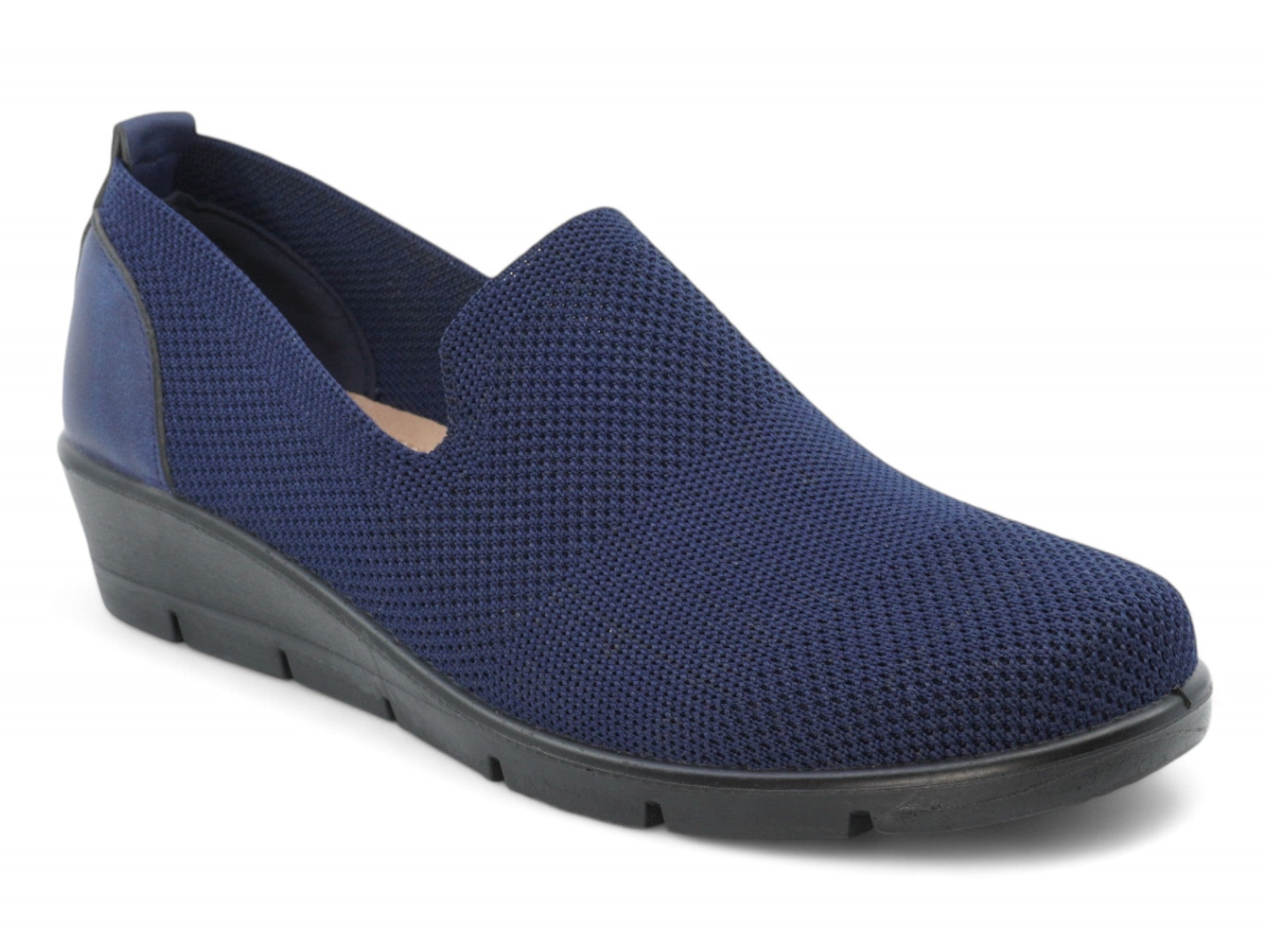 Women's Navy Milan Wide Width Step-In