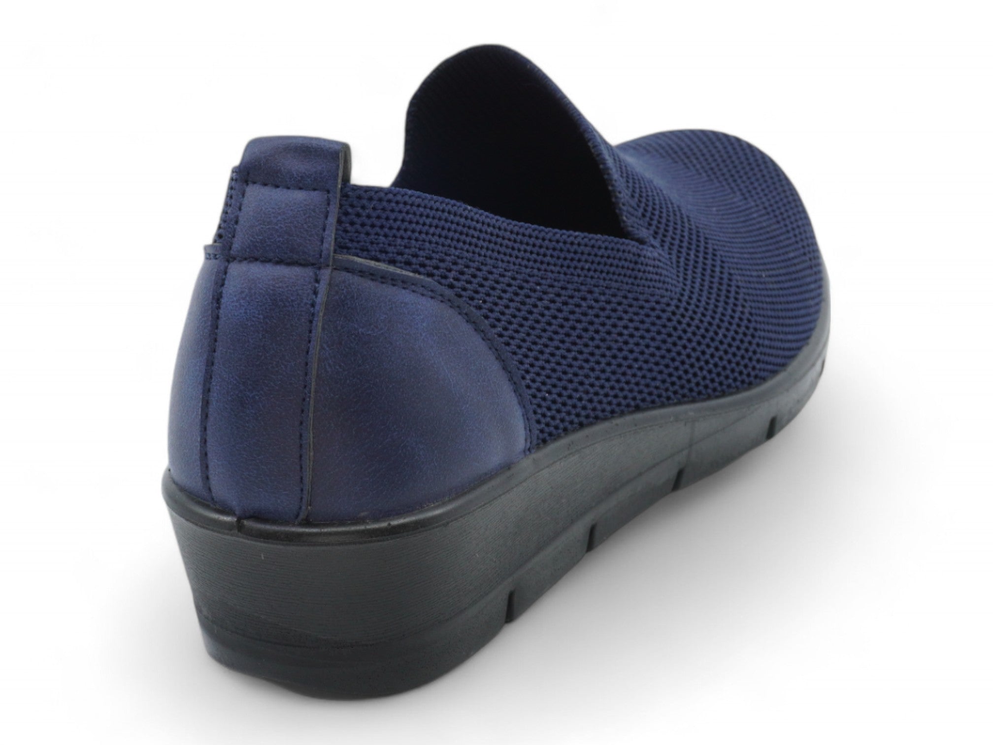 Women's Navy Milan Wide Width Step-In