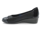 Women's Black Gila Wide Width Comfort Wedge