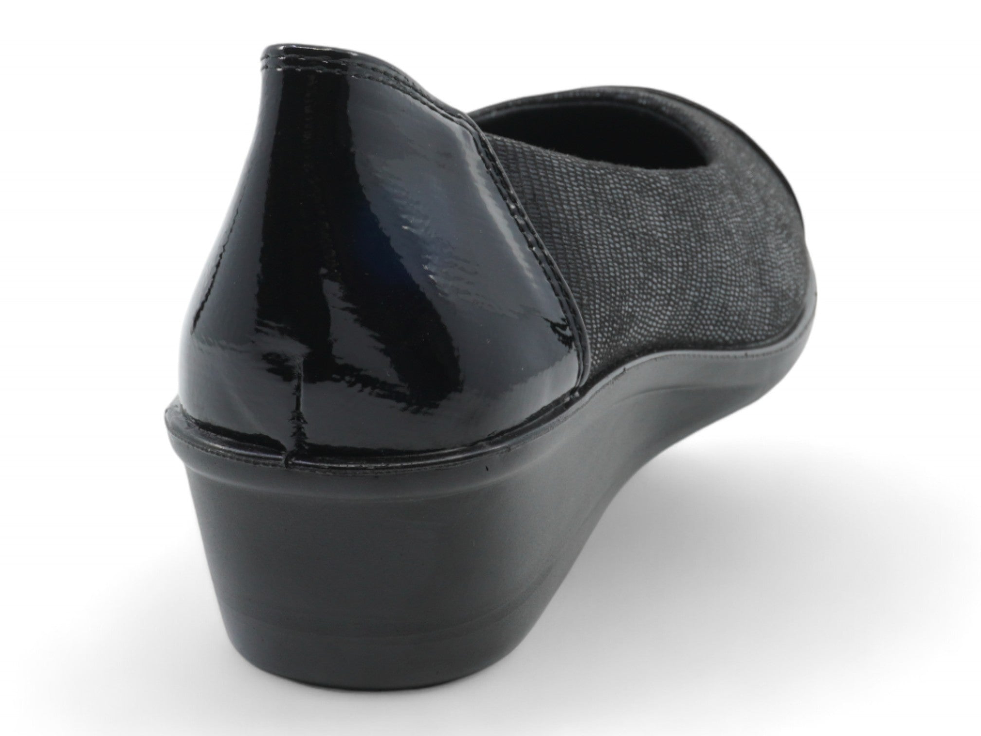 Women's Black Gila Wide Width Comfort Wedge