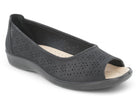 Women's Black Quin Wide Width Comfort Shoe