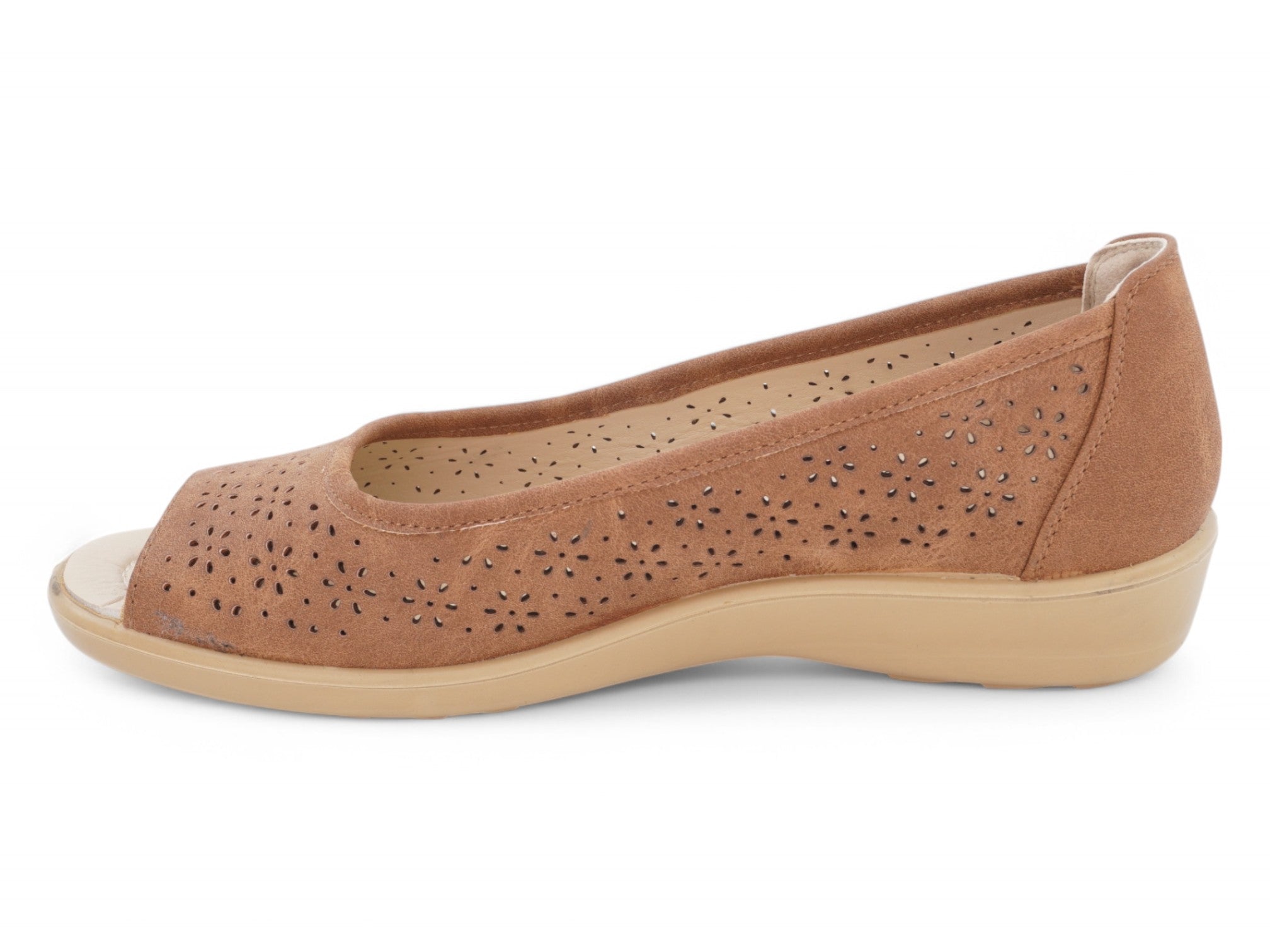 Women's Tan Quin Wide Width Comfort Shoe