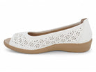 Women's White Quin Wide Width Comfort Shoe