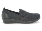Women's Black Heathered Wide Width Wedge