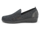 Women's Black Heathered Wide Width Wedge