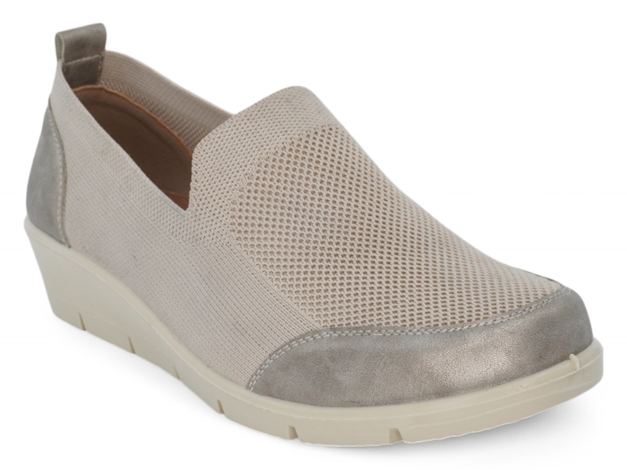 Women's Taupe Shay Wide Width Wedge