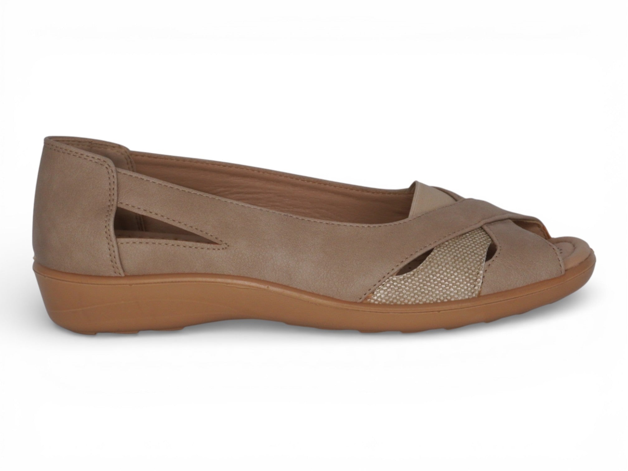 Women's Taupe Imogen Wide Width Comfort Shoe