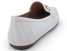 Women's Ivory Crocodile Wide Width Moccasin
