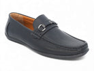 Men's Black Ornament Step-In Mocassin