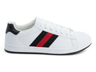 Men's Black & Red Low White Casual