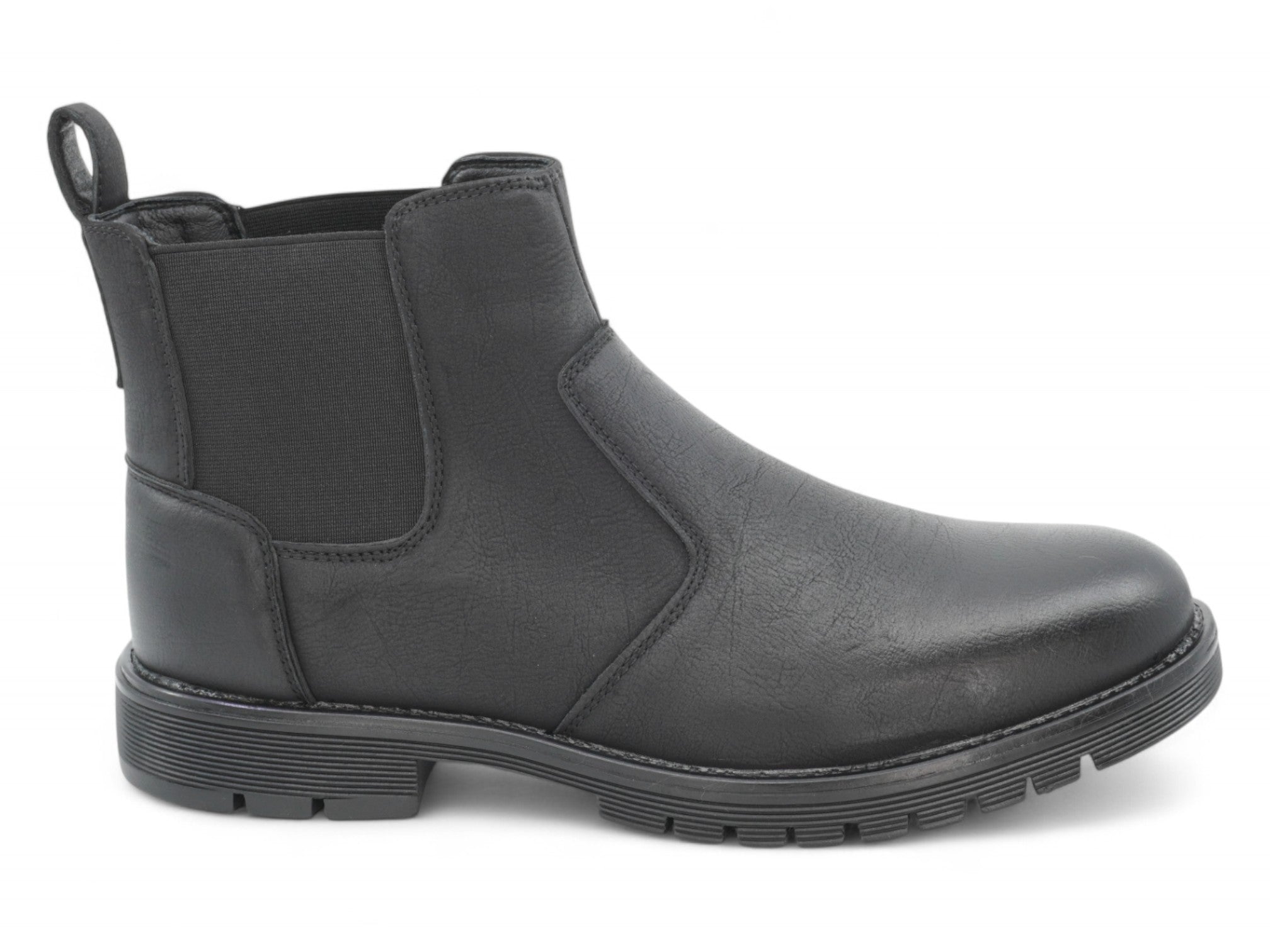 Men's Black Casual Slip-On Boot