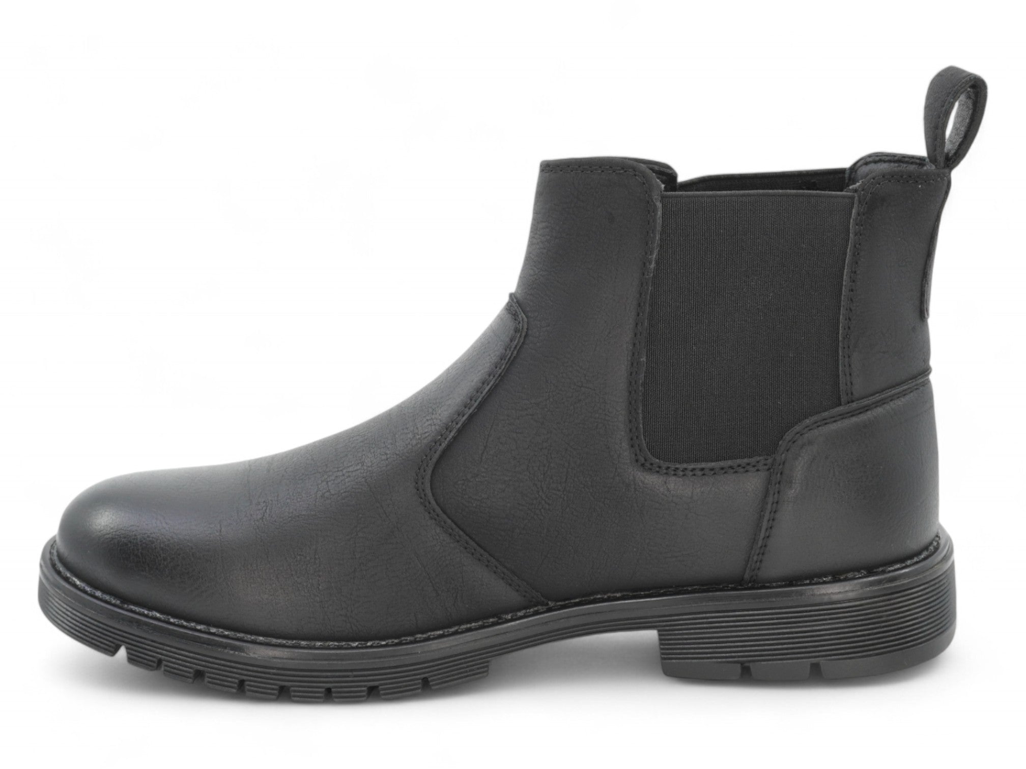 Men's Black Casual Slip-On Boot