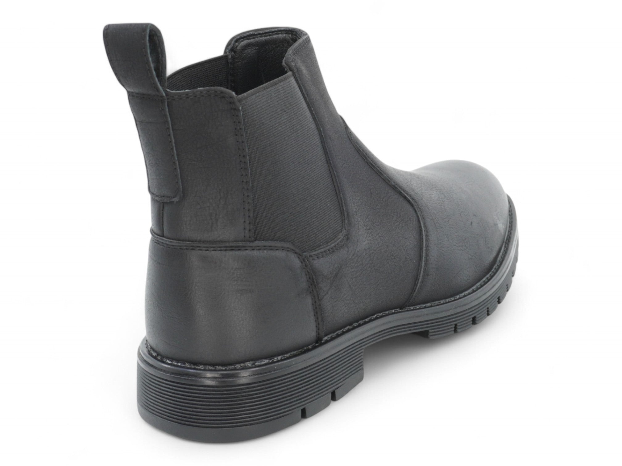 Men's Black Casual Slip-On Boot
