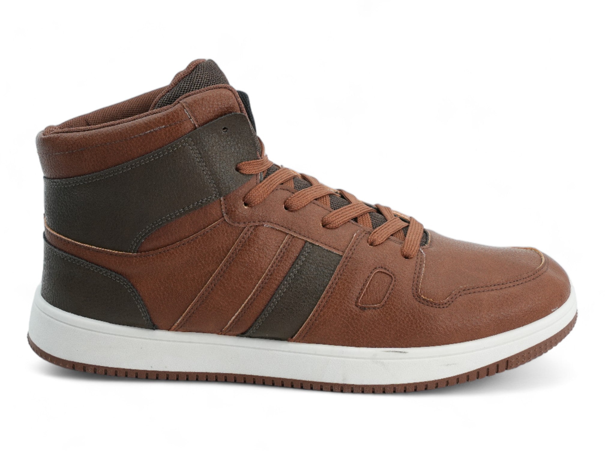 Men's Tonal Tan High Top Sneaker