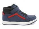 Men's Black & Navy & Red Mid Top